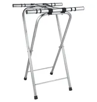 HENDI Dienbladstandaard | RVS | Antislip | Uitklapbaar | 520x410x800(h)mm 