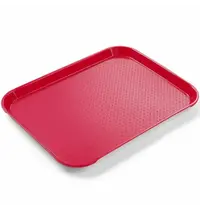 HENDI Dienblad | Polypropyleen | Rood | Stapelbaar | 345x265x20(h)mm 