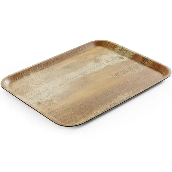 Dienblad | Melamine | Houtlook | Antislip | Stapelbaar | 430x330mm
