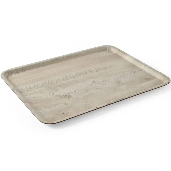 Dienblad | Melamine | Houtlook | Antislip | Stapelbaar | 530x370mm