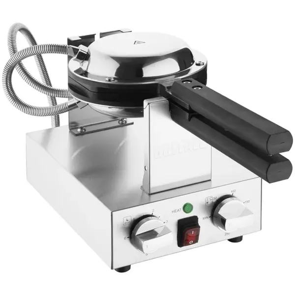 Wafelijzer | Enkel | Bubble Wafels | 50°C/250°C | 1.4kW (230V) | Draaibaar | Timer | 275x540x225(h)mm