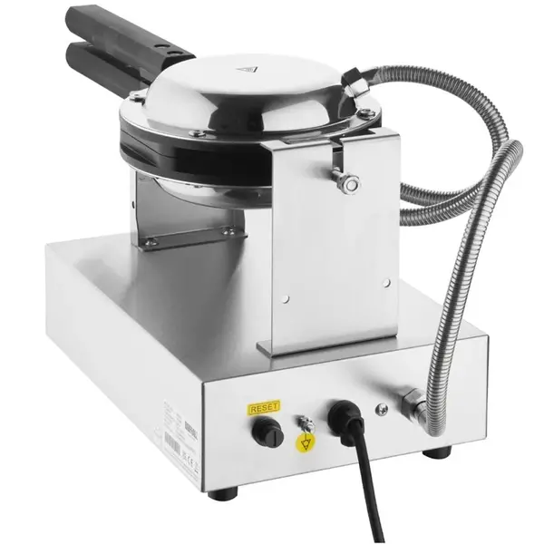 Wafelijzer | Enkel | Bubble Wafels | 50°C/250°C | 1.4kW (230V) | Draaibaar | Timer | 275x540x225(h)mm