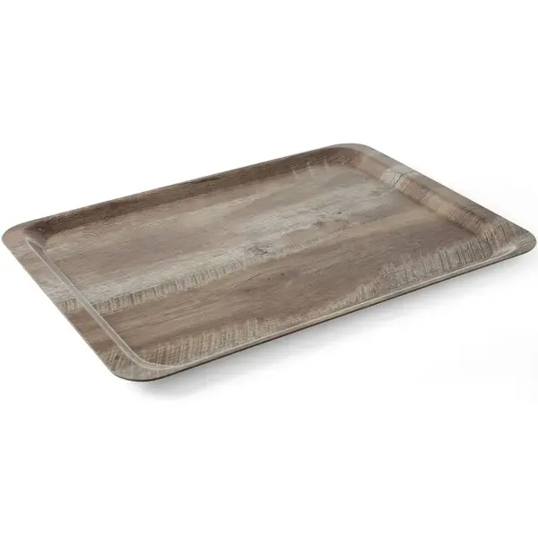 Dienblad | Melamine | Houtlook | Antislip | Stapelbaar | 530x370mm