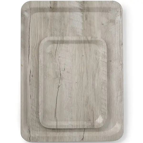 Dienblad | Melamine | Houtlook | Antislip | Stapelbaar | 340x240mm