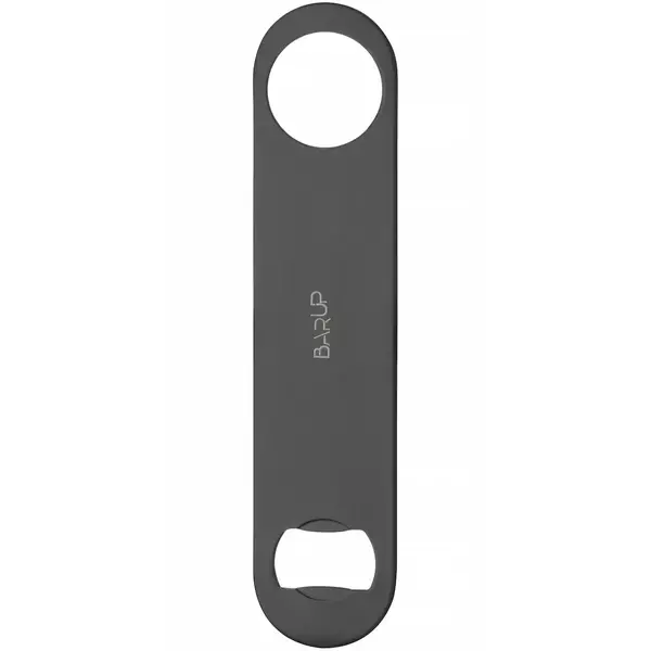 Flesopener | BarUp | RVS | Zwart | 180x40x2(h)mm