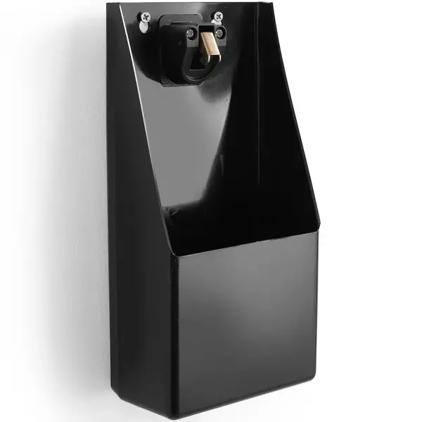 Flesopener | BarUp | Kunststof | Zwart | Opvangbak | Wandmodel | 135x70x295(h)mm