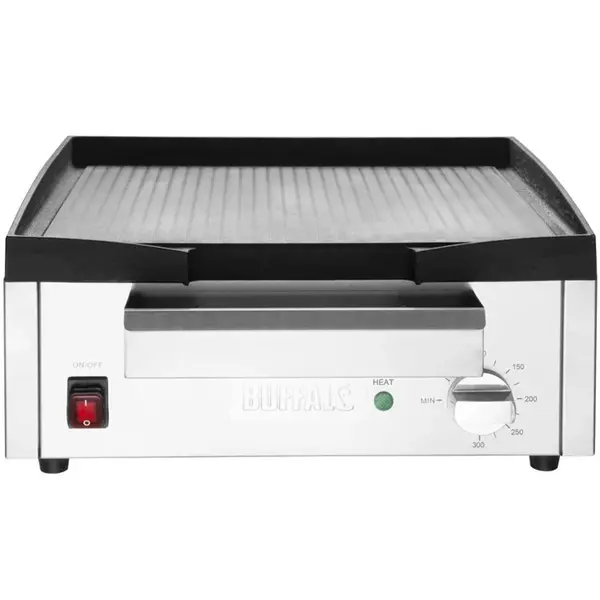 Bak-/Grillplaat | Elektrisch | Glad Oppervlak 385x280 (Gietijzer) | 50°C/300°C | 1.8kW (230V) | 430x320x203(h)mm