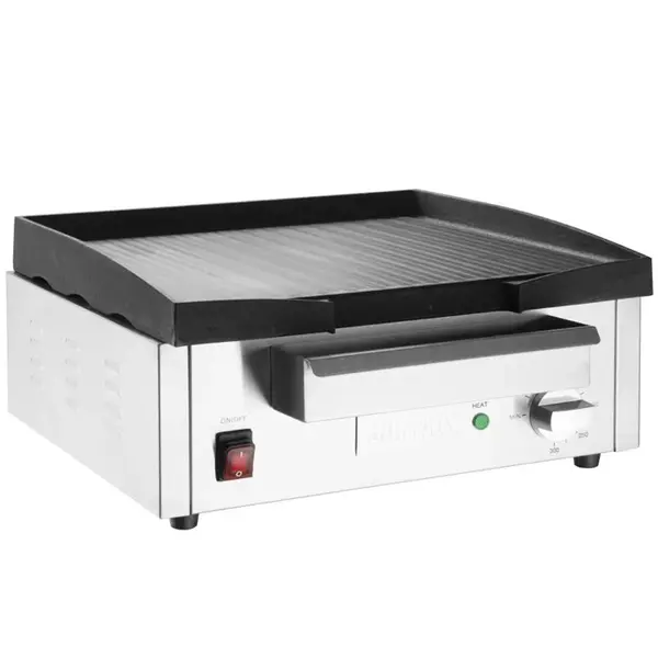 Bak-/Grillplaat | Elektrisch | Glad Oppervlak 385x280 (Gietijzer) | 50°C/300°C | 1.8kW (230V) | 430x320x203(h)mm
