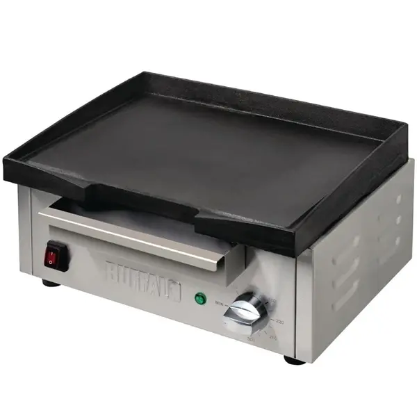 Bak-/Grillplaat | Elektrisch | Glad Oppervlak 385x280 (Gietijzer) | 50°C/300°C | 1.8kW (230V) | 430x320x203(h)mm