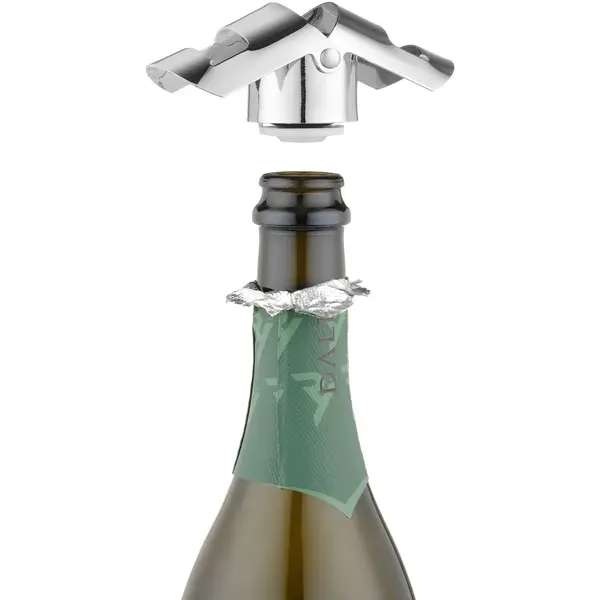Champagnestopper | BarUp | RVS/Siliconen | 41x38x60(h)mm