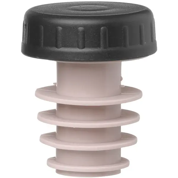 Flesstoppers | BarUp | Kunststof | Zwart | Dop | 6 Stuks