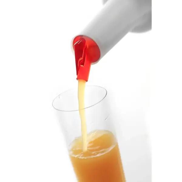 Bar Opslagfles | BarUp | Kunststof | Wit | 0.8L | Div. Kleuren Schenktuiten | Ø90x300(h)mm