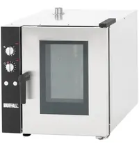 Buffalo Heteluchtoven | 5 Niveaus (1/1 GN) | Elektrisch | 50°C/250°C | 9.2kW (400V) | Bevochtiging (Handmatig) | 660x780x750(h)mm