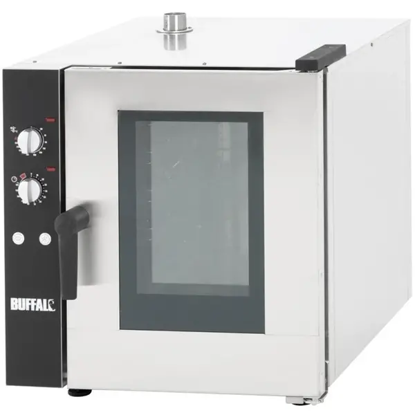 Heteluchtoven | 5 Niveaus (1/1 GN) | Elektrisch | 50°C/250°C | 9.2kW (400V) | Bevochtiging (Handmatig) | 660x780x750(h)mm