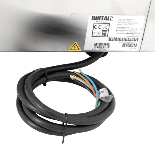 Heteluchtoven | 5 Niveaus (1/1 GN) | Elektrisch | 50°C/250°C | 9.2kW (400V) | Bevochtiging (Handmatig) | 660x780x750(h)mm