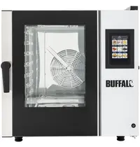 Buffalo Combisteamer | Elektrisch | 7 Niveaus (1/1 GN) | 30°C/250°C | 10.2kW (400V) | Zelfreiniging | Touchscreen | 790x790x825(h)mm