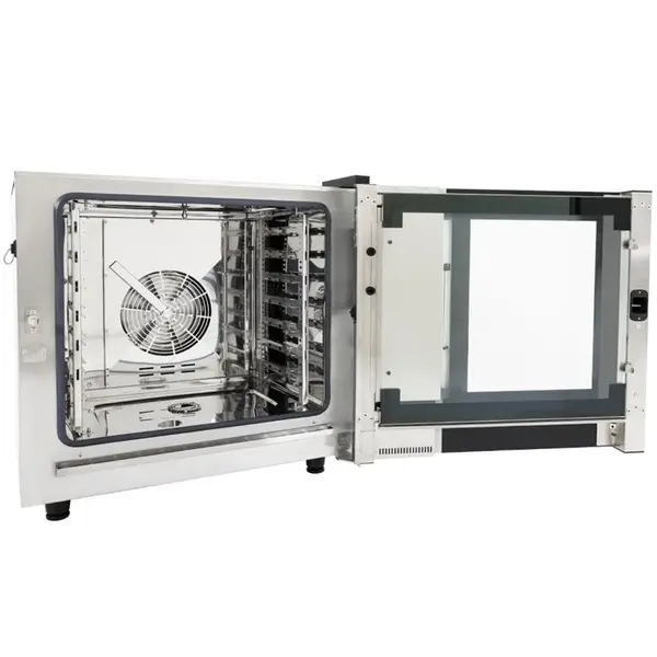 Combisteamer | Elektrisch | 7 Niveaus (1/1 GN) | 30°C/250°C | 10.2kW (400V) | Zelfreiniging | Touchscreen | 790x790x825(h)mm