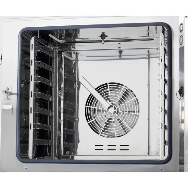 Combisteamer | Elektrisch | 7 Niveaus (1/1 GN) | 30°C/250°C | 10.2kW (400V) | Zelfreiniging | Touchscreen | 790x790x825(h)mm