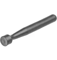 HENDI Cocktailstamper | BarUp | Kunststof | Zwart | Gladde Kop | Ø34x207mm 