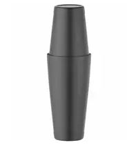 HENDI Boston Shaker | BarUp | RVS | Zwart | 0.8L | Ø90x303(h)mm 