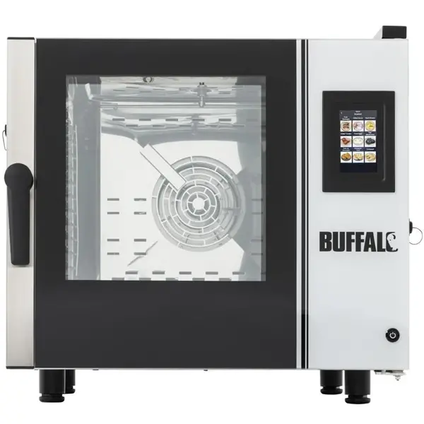 Combisteamer | Elektrisch | 6 Niveaus (1/1 GN) | 30°C/250°C | 7.2kW (400V) | Zelfreiniging | Touchscreen | 720x620x665(h)mm