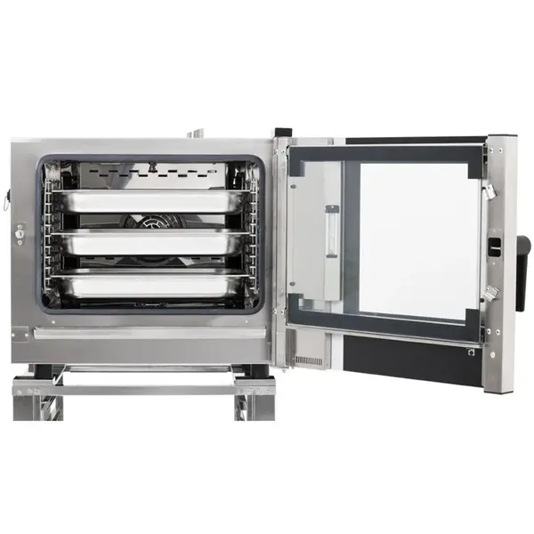 Combisteamer | Elektrisch | 6 Niveaus (1/1 GN) | 30°C/250°C | 7.2kW (400V) | Zelfreiniging | Touchscreen | 720x620x665(h)mm