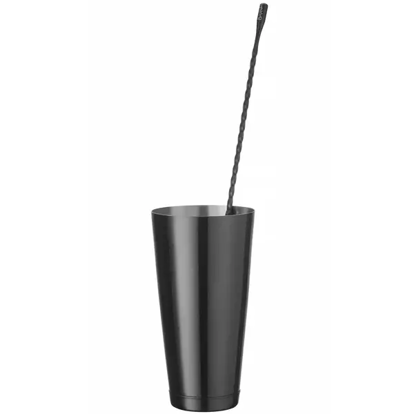Boston Shaker Beker | BarUp | RVS | Zwart | 0.8L