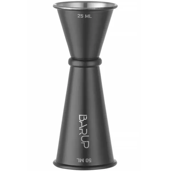 Barmaatje | BarUp | RVS | Zwart | 25/50ml | Ø44x110(h)mm