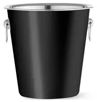 HENDI Champagnekoeler | BarUp | RVS | Zwart | 3L | Ø220x190(h)mm 