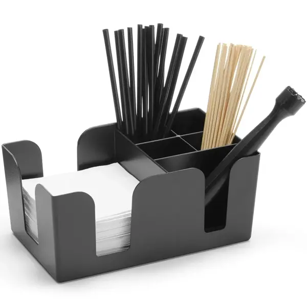 Bar Caddy | BarUp | Kunststof | Zwart | 6 Vakken | 240x145x105(h)mm