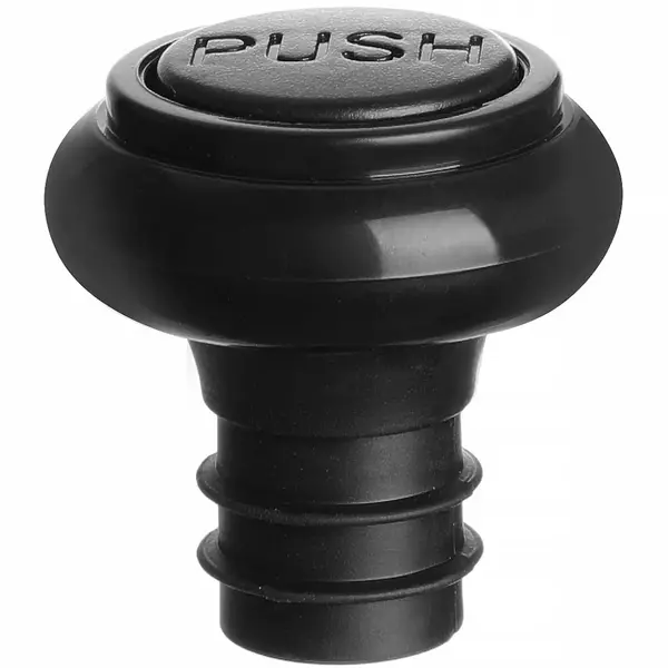 Wijnvacuümpompstoppers | BarUp | Kunststof | Zwart | 2 Stuks | Ø40x40(h)mm