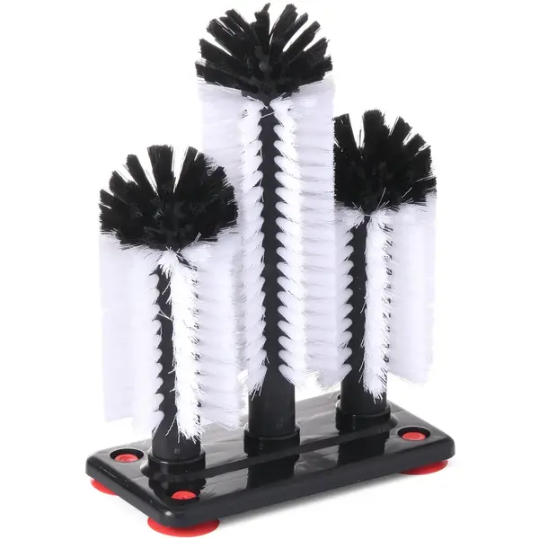 Glazenspoelborstel | BarUp | Kunststof | 3-delig | Hoog model |190x100x250(h)mm