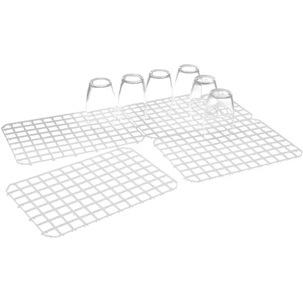 Afdruipmatten | BarUp | Kunststof | Wit | 5 Stuks | 313x209mm