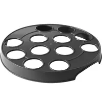 HENDI Bierglazenhouder | BarUp | Kunststof | Zwart | 12 Vakken | Ø315x35(h)mm 