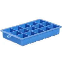 HENDI IJsblokjesvorm | BarUp | Siliconen | Blauw | 15 Kubusjes | 190x120x35(h)mm 