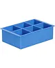 HENDI IJsblokjesvorm | BarUp | Siliconen | Blauw | 6 Kubus | 170x110x52(h)mm 