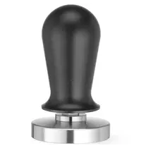 HENDI Koffie Tamper | Aluminium/RVS | Zwart | Veer | Ø58x100(h)mm 