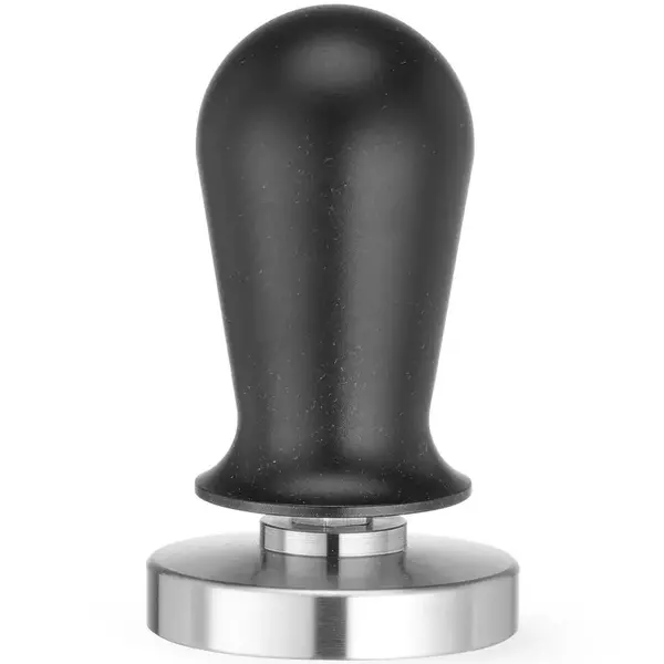 Koffie Tamper | Aluminium/RVS | Zwart | Veer | Ø58x100(h)mm