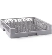 HENDI Vaatwaskorf | Kunststof | Dienbladen/Trays | 500x500x100(h)mm 