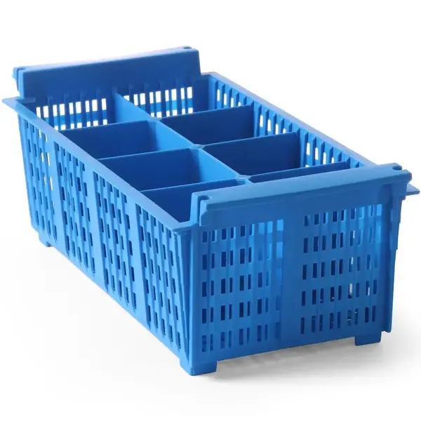 Bestekkorf | Kunststof | 8 Vakken | Handgreep | 425x205x150(h)mm