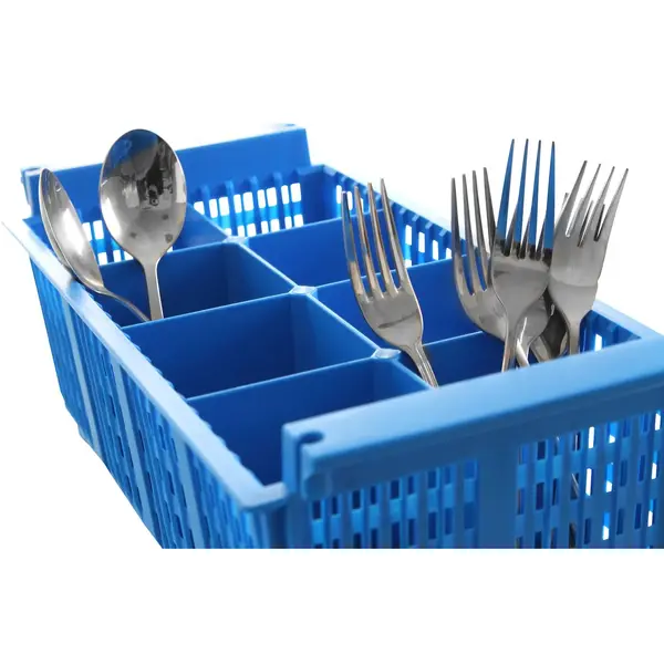 Bestekkorf | Kunststof | 8 Vakken | Handgreep | 425x205x150(h)mm