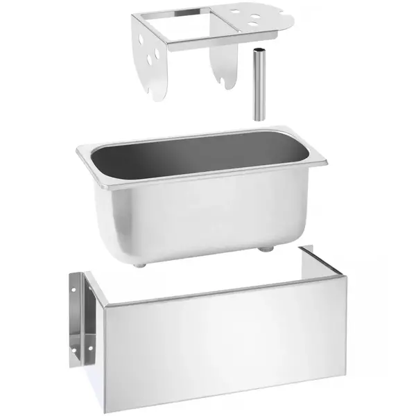 Montagebeugel | KitchenLine | RVS | HENDI IJslepelspoelbak | 302x115x122(h)mm