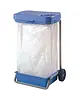 Numatic Afvalzakhouder | RVS/Kunststof | Blauw | 120L | Klapdeksel | Wielen | 560x450x885(h)mm 
