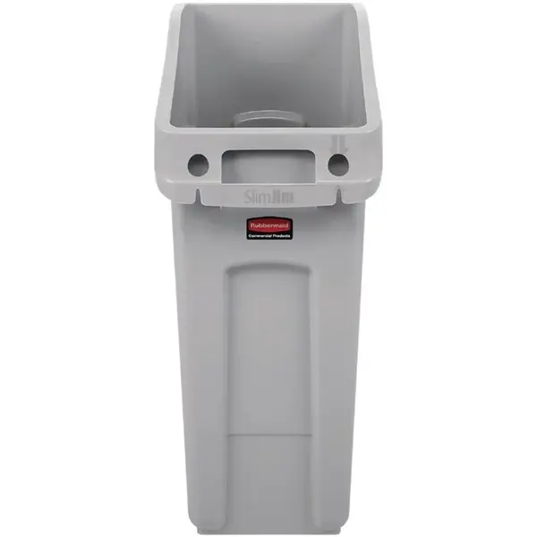 Afvalbak | SLIM JIM | Kunststof | Grijs | 49L | Open | 564x283x662(h)mm