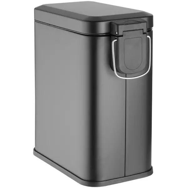 Pedaalemmer | Staal | Zwart | 5L | Klapdeksel | 285x160x315(h)mm