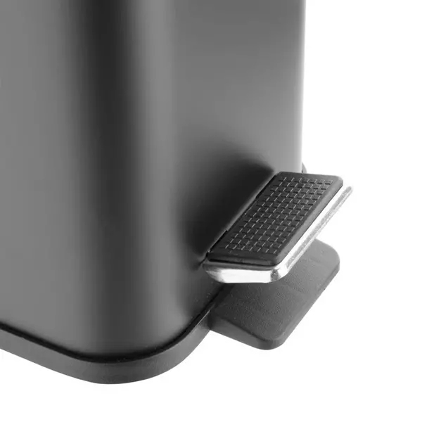 Pedaalemmer | Staal | Zwart | 5L | Klapdeksel | 285x160x315(h)mm