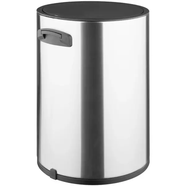 Pedaalemmer | Staal | Geborsteld | 6L | Klapdeksel | Anti Fingerprint | Ø235x320(h)mm