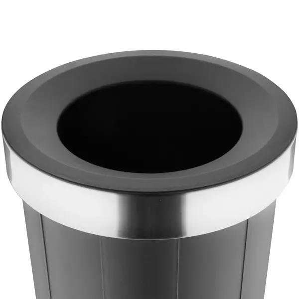 Afvalbak | Kunststof | Zwart | 60L | Open | Anti Fingerprint