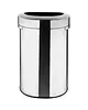 Bolero Afvalbak | Staal | Geborsteld | 86L | Open | Anti Fingerprint | 550x350x875(h)mm 
