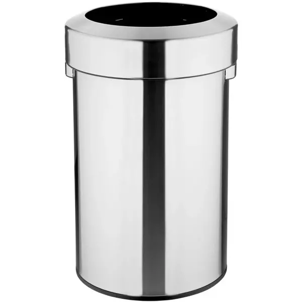 Afvalbak | Staal | Geborsteld | 70L | Open | Anti Fingerprint | Ø445x695(h)mm